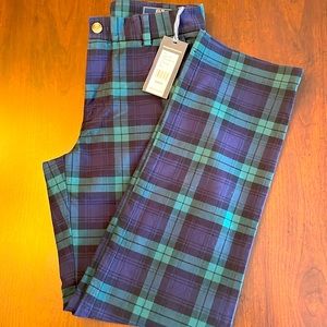 🥰 NWT Vineyard Vines Blackwatch Plaid Men’s Breaker Pants. 28x30.